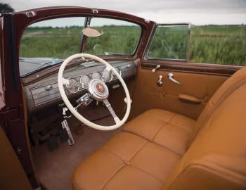 Interior 1938 Packard Twelve Coupe Roadster (1607-1139) '09.1937–38