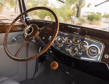 Painel frontal 1933 Packard Twelve Coupe Roadster (1005-639)