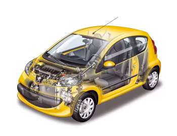 Peugeot 107 3-door "Jaune Citrus" '2005–08