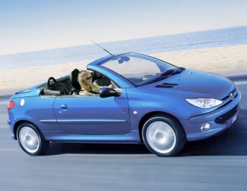 Peugeot 206 CC Allure [UK-spec] '06.2003–02.2007