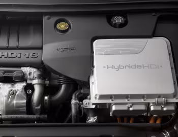 Sob o capô Peugeot 307 CC Hybride HDi Concept '2006