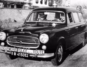 Peugeot 403 Familiale Gendarmerie Police de la Route '1956–62