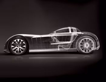 Esboço (sketch) Peugeot 607 Feline Concept '2000