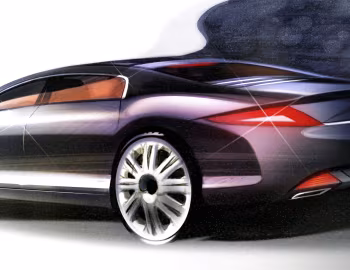 Esboço (sketch) Peugeot 908 RC Concept '10.2006