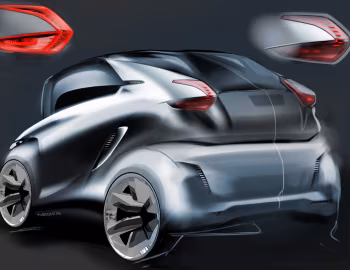 Esboço (sketch) Peugeot BB1 Concept '09.2009
