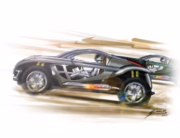 Esboço (sketch) Peugeot Hoggar Concept '03.2003