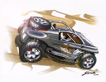 Esboço (sketch) Peugeot Hoggar Concept '03.2003