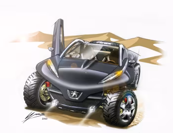 Esboço (sketch) Peugeot Hoggar Concept '03.2003