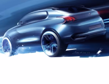Esboço (sketch) Peugeot HR1 Concept '10.2010