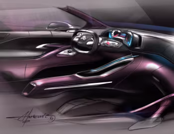 Esboço (sketch) Peugeot HR1 Concept '10.2010