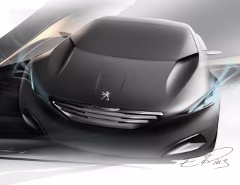 Esboço (sketch) Peugeot HX1 Concept '08.2011