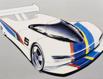 Esboço (sketch) Peugeot Oxia Concept '1988
