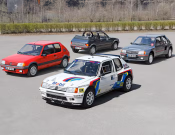 Peugeot 205 GTI, Peugeot 205 T16 Rally Car, Peugeot 205 CTI, Peugeot 205 T16