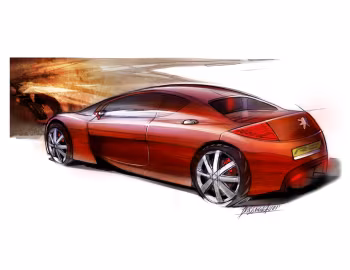 Esboço (sketch) Peugeot RC Diamonds Concept '03.2002