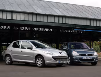 Peugeot 206+ 5-door, Renault Clio Campus 5-door