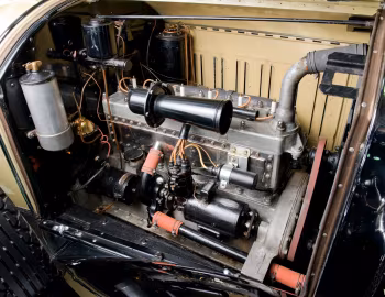 Under the hood 1928 Pierce-Arrow Model 81 Rumbleseat Roadster
