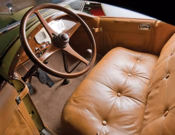 Interior 1928 Pierce-Arrow Model 81 Rumbleseat Roadster