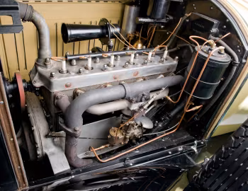 Under the hood 1928 Pierce-Arrow Model 81 Rumbleseat Roadster