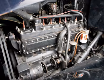 Under the hood 1934 Pierce-Arrow Model 836-A 4-door Sedan