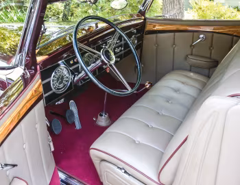 Interior 1938 Pierce-Arrow Twelve Convertible Phaeton by Bohman & Schwartz