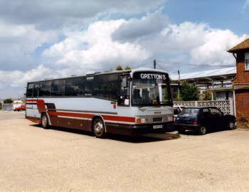 Scania K92CRB Plaxton Paramount II 3500 demonstrator [UK-spec] (C54F) '10.1985