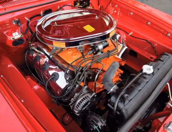 Bajo el capó 1964 Plymouth Belvedere "Max Wedge" Hardtop Coupe (VP2-M 322)