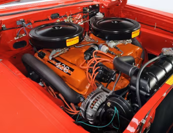 Bajo el capó 1964 Plymouth Belvedere "Max Wedge" Hardtop Coupe (VP2-M 322)