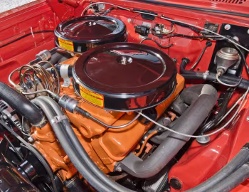 Bajo el capó 1963 Plymouth Savoy 426/415 HP ''Max Wedge Stage II'' 2-door Sedan (311)