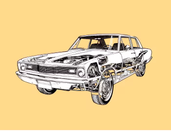 1970 Plymouth Valiant 4-door Sedan (DV1/2 VL41) '1969–70