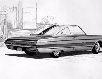 Скетч Plymouth VIP Concept Car '1965