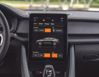 Інтер'єр 2021–23 Polestar 2 [North America] '2020–23