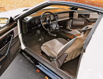 Interior 1982–84 Pontiac Firebird Trans Am T-Roof (2F W87)