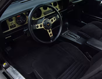 Interior 1978 Pontiac Firebird Trans Am T/A 6.6 W72 Black Special Edition (2F W87)