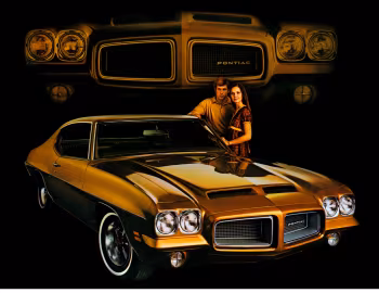 1972 Pontiac LeMans Hardtop Coupe with endura-bumper option
