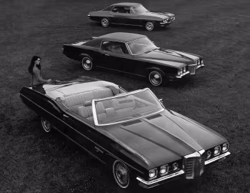 1970 Pontiac Bonneville Convertible & Grand Prix & LeMans Sport 4-door Hardtop