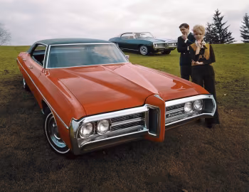 Pontiac LeMans Hardtop Coupe, Pontiac Bonneville Brougham 4-door Hardtop