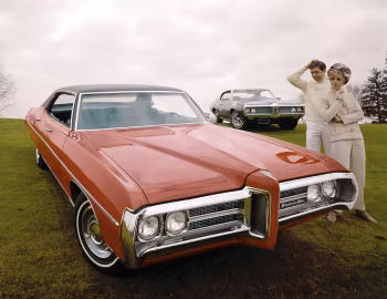 Pontiac LeMans Hardtop Coupe, Pontiac Bonneville Brougham 4-door Hardtop