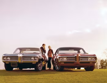 Pontiac LeMans Hardtop Coupe, Pontiac Bonneville Brougham 4-door Hardtop