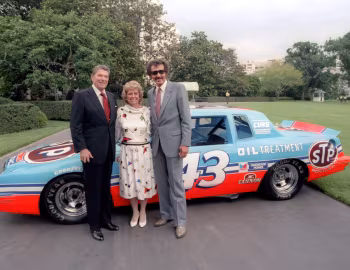 Richard Lee Petty, Ronald Reagan, Petty Enterprises Pontiac Grand Prix NASCAR