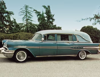 1957 Superior-Pontiac Landaulet Funeral Car (L-2574)