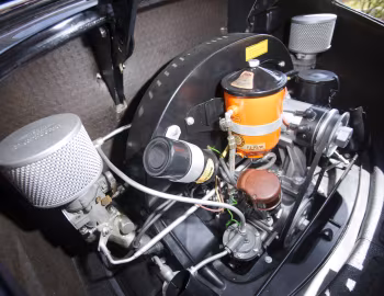 Bajo el capó Porsche 356 1500 Continental Cabriolet '1954–55