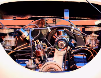 Bajo el capó Porsche 356/2 Gmünd Cabriolet von Waibel '1948