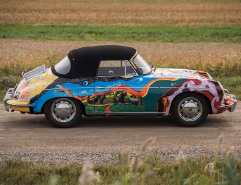 Porsche 356 SC Cabriolet “History of the Universe” Art Car by Janis Joplin '1964