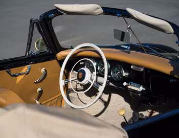 Interior 1959 Porsche 356A 1600 Super Cabriolet by Reutter [North America] (T2) '1958–59