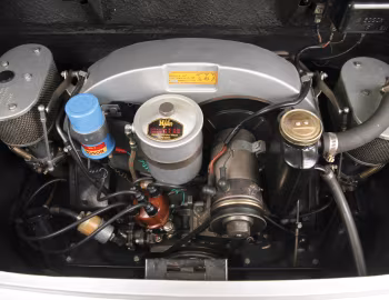 Bajo el capó Porsche 356B 1600 Cabriolet by Reutter (T6) '1962–63