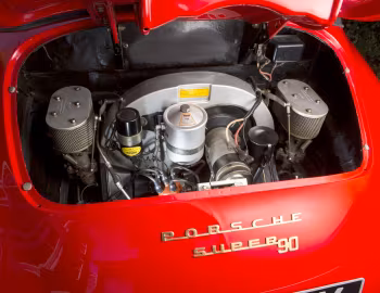 Bajo el capó Porsche 356B 1600 Super 90 Cabriolet by Reutter [UK-spec] (T5) '1960–62
