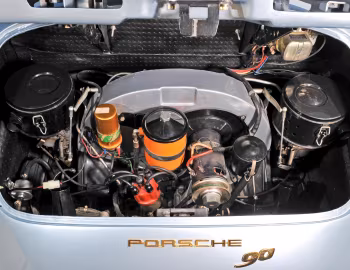 Bajo el capó Porsche 356B 1600 Super 90 Cabriolet by Reutter [UK-spec] (T6) '1962–63
