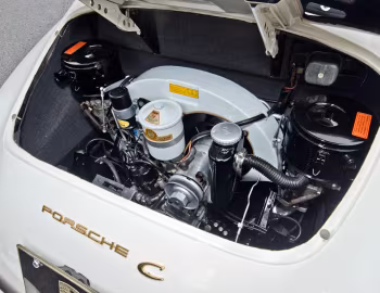 Bajo el capó Porsche 356C 1600 Cabriolet [Worldwide] '1963–65