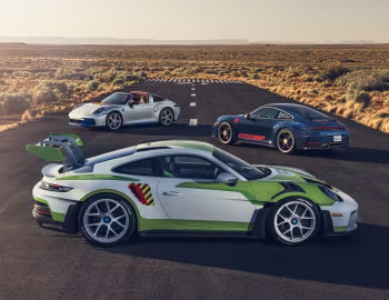 Porsche 911 Targa 4 GTS inspired by Jessie, Porsche 911 Carrera T inspired by Woody, Porsche 911 GT3 RS inspired by Buzz Lightyear