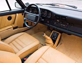 Interior 1986–89 Porsche 911 Turbo 3.3 Coupe [North America] (930) '1985–89